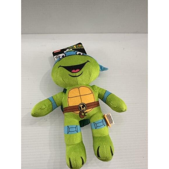 Dog Toy Leonardo Teenage Mutant Ninja Turtles Plush Squeaky TMNT Fetch for Pets - Picture 1 of 4